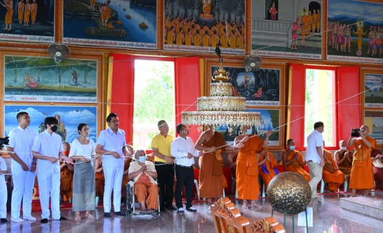CSRครั้งที่3 พิธียกฉัตรพระประธานพระอุโบสถ (วัดหนองคอก)