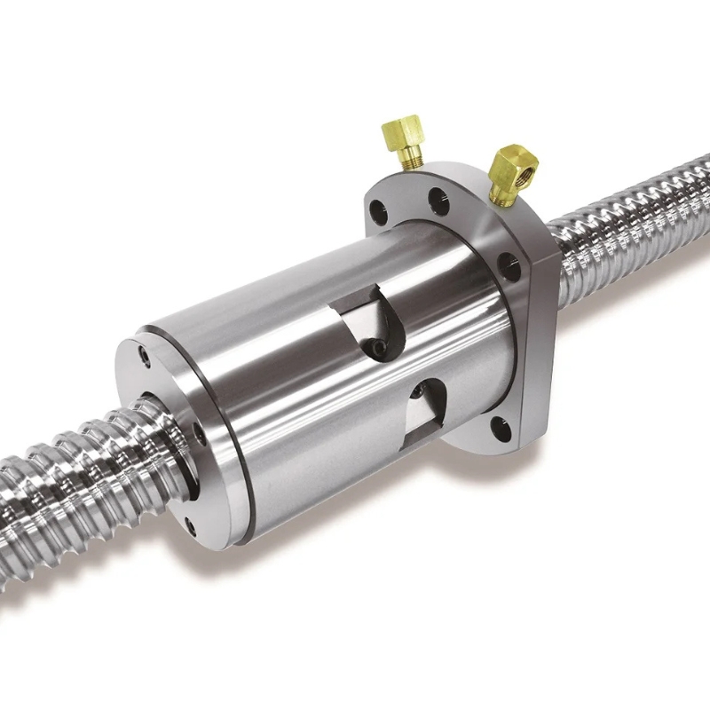 สําหรับเครื่องมือเครื่องจักรที่มีความแม่นยําสูง Nut Cooling Ball Screws