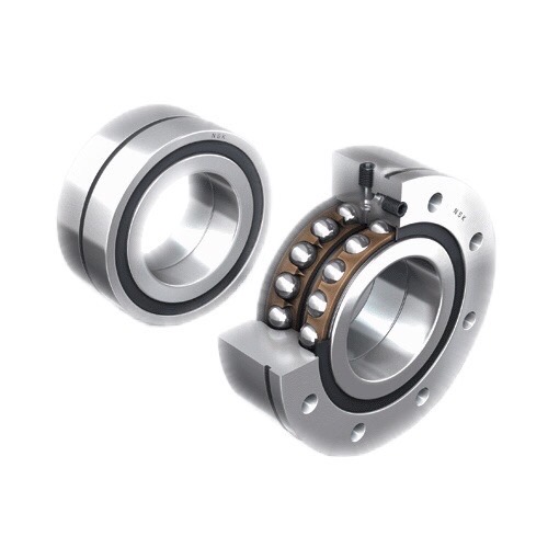 ตลับลูกปืนกันรุนแบบสัมผัสเชิงมุมแถวคู่สำหรับการรองรับสกรูบอล BSBD Series NSKHPS™ 